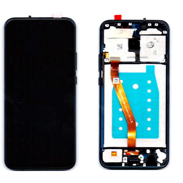 Οθονη Για Huawei Mate 20 Lite Με Τζαμι και Frame Μπλε Grade A