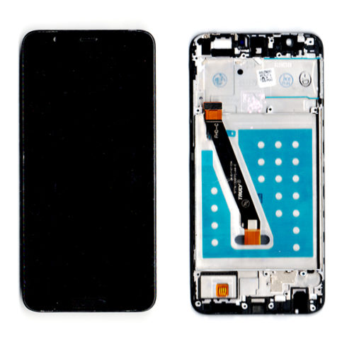 Οθονη Για Huawei P Smart Με Τζαμι Μαυρο και Frame Grade A