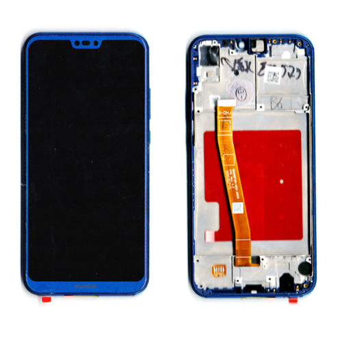 Οθονη Για Huawei P20 Lite Με Τζαμι και Frame Μπλε Grade A