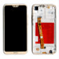 Οθονη Για Huawei P20 Lite Με Τζαμι και Frame Χρυσο Grade A