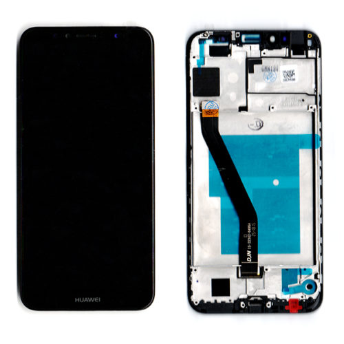 Οθονη Για Huawei Y6 2018 / Y6 2018 Prime Με Τζαμι Μαυρο και Frame Grade A