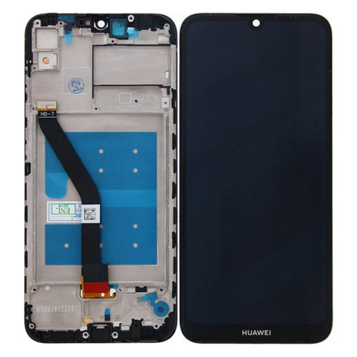 Οθονη Για Huawei Y6 2019 Με Τζαμι και Frame Μαυρο Grade A