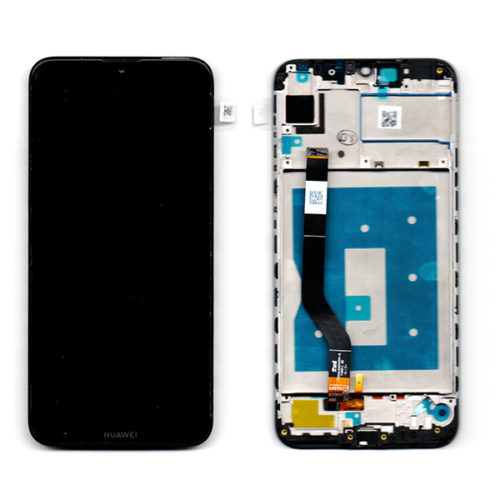 Οθονη Για Huawei Y7 2019 / Y7 2019 Prime Με Τζαμι και Frame Μαυρο Grade A