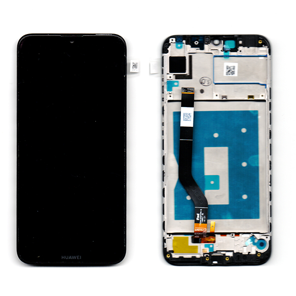 Οθονη Για Huawei Y7 2019 / Y7 2019 Prime Με Τζαμι και Frame Μαυρο Grade A