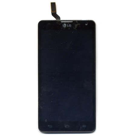Οθονη Για LG D605 Optimus L9 II Με Τζαμι Μαυρο Και Frame OR
