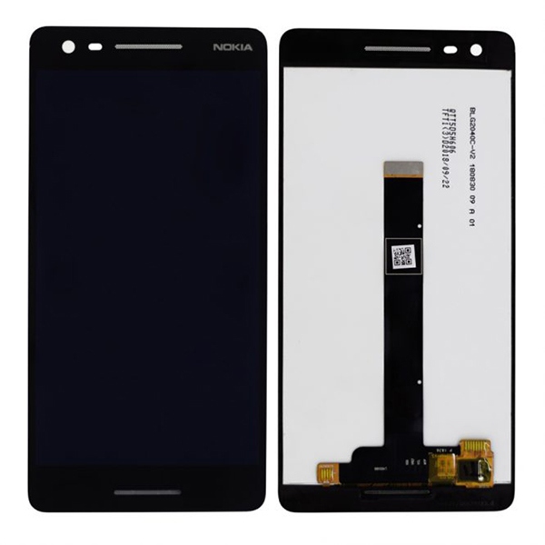 Οθονη Για Nokia 2.1 Με Τζαμι Μαυρο Grade A
