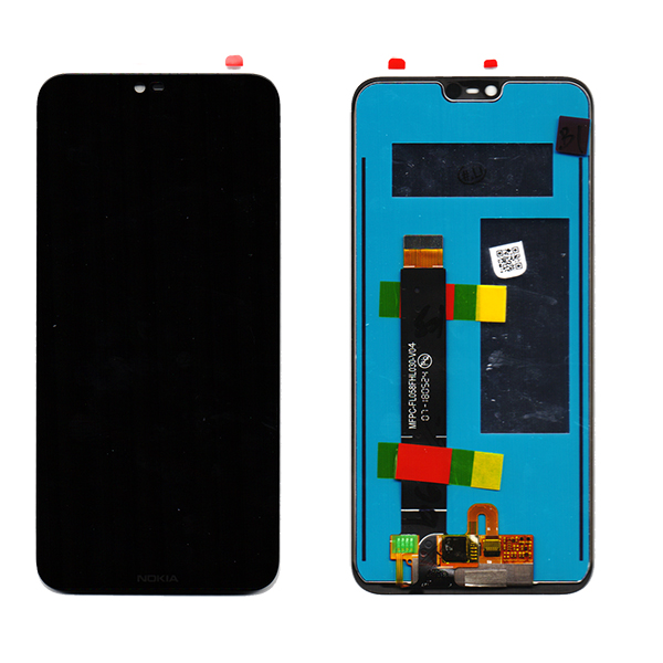 Οθονη Για Nokia 6.1 Plus Με Τζαμι Μαυρο Grade A