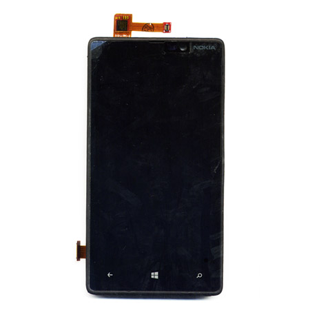 Οθονη Για Nokia Lumia 820 Με Τζαμι και Frame Μαυρο OR