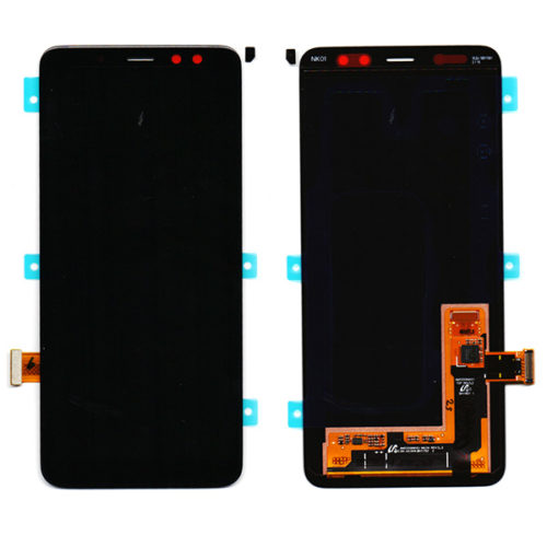 Οθονη Για Samsung A530 / A8 2018 Με Τζαμι Μαυρη OR GH97-21406A & GH97-21529A