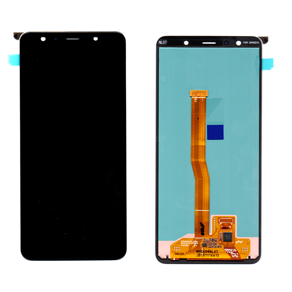 Οθονη Για Samsung A750 A7 2018 Με Τζαμι Μαυρο OR GH96-12078A
