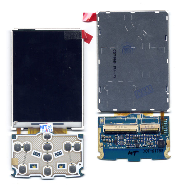 Οθονη Για Samsung G800 Με Πλακετα Ανω Πληκτρολογιου Grade A