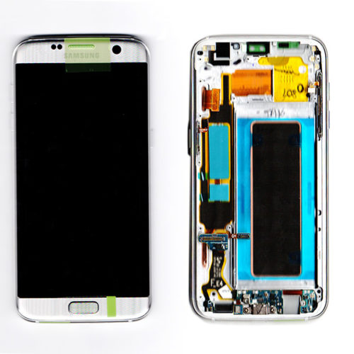 Οθονη Για Samsung G935 Galaxy S7 Edge Με Τζαμι OR Ασημι 18533B