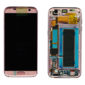 Οθονη Για Samsung G935 Galaxy S7 Edge Με Τζαμι OR  Ροζ GH97-18533E