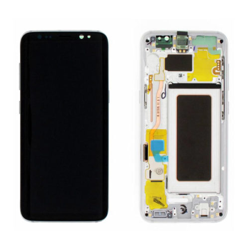 Οθονη Για Samsung G950 Galaxy S8 Με Τζαμι Ασημι κ Frame OR GH97-20457B