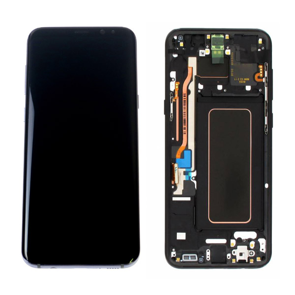Οθονη Για Samsung G955 Galaxy S8+ Με Τζαμι Ασημι OR GH97-20470B GH97-20564B