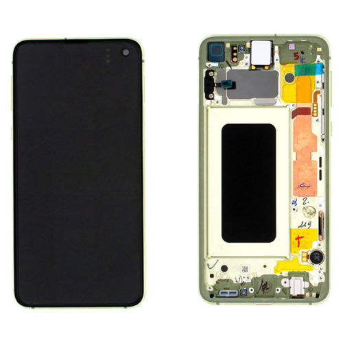 Οθονη Για Samsung G970F Galaxy S10e Με Τζαμι κ Frame Κιτρινο OR GH82-18852G;GH82-18836G