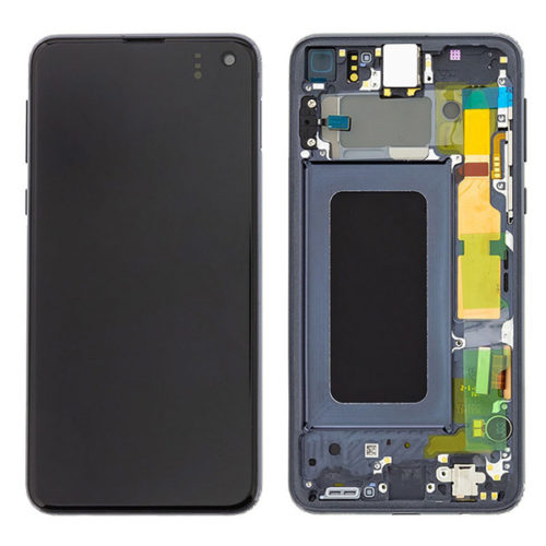 Οθονη Για Samsung G970F Galaxy S10e Με Τζαμι κ Frame Μαυρο (Prism Black) OR GH82-18852A;GH82-18836A