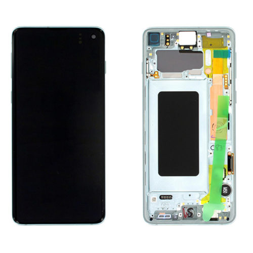 Οθονη Για Samsung G973F Galaxy S10 Με Τζαμι κ Frame Πρασινο OR GH82-18850E;GH82-18835E
