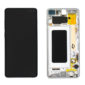 Οθονη Για Samsung G975F Galaxy S10+ Με Τζαμι κ Frame Ασπρο (Prism White) OR GH82-18849B