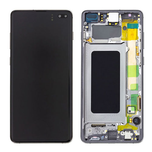 Οθονη Για Samsung G975F Galaxy S10+ Με Τζαμι κ Frame Μαυρο (Prism Black) OR GH82-18849A;GH82-18834A
