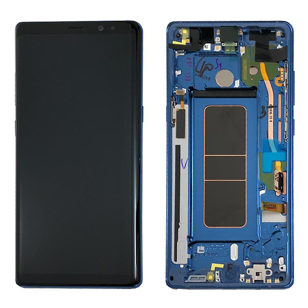 Οθονη Για Samsung N950 Galaxy Note 8 Με Τζαμι Μπλε OR 21065B