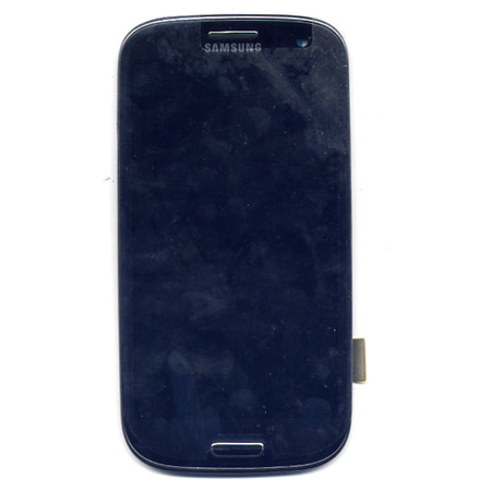 Οθονη Για Samsung i9300 Galaxy S3 Με Τζαμι Μαυρο και Εμπρος Μερος Προσοψης Μαυρη OR (GH97-13630E)