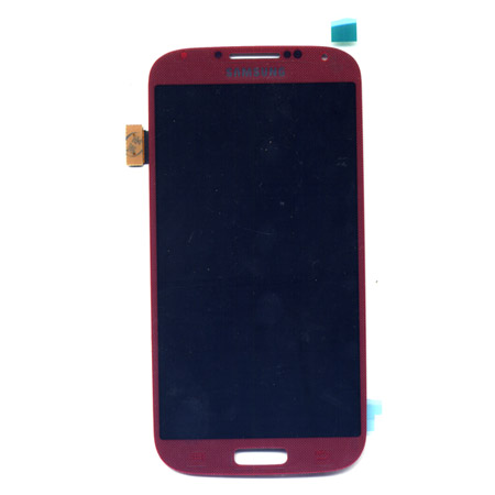 Οθονη Για Samsung i9500-Galaxy S4 Με Τζαμι Κοκκινο OR Χωρις Πλαισιο
