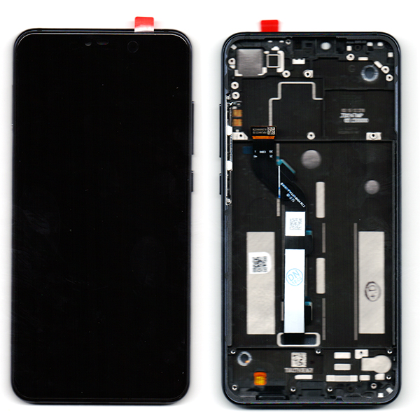 Οθονη Για Xiaomi Mi 8 Lite Με Τζαμι και Frame Μαυρο Grade A