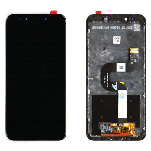 Οθονη Για Xiaomi Mi A2 / Mi 6X Με Τζαμι και Frame Μαυρο Grade A