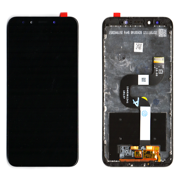 Οθονη Για Xiaomi Mi A2 / Mi 6X Με Τζαμι και Frame Μαυρο Grade A