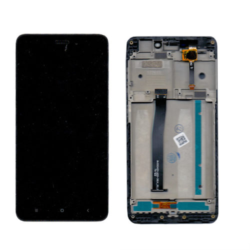 Οθονη Για Xiaomi Redmi 4A Με Τζαμι και Frame Μαυρο Grade A