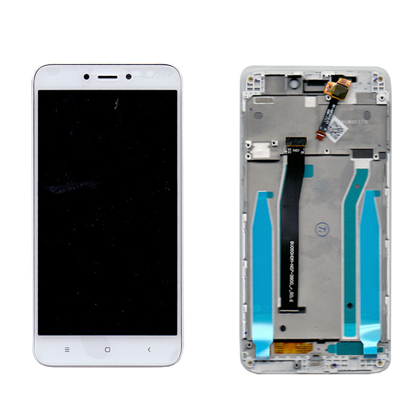 Οθονη Για Xiaomi Redmi 4X Με Τζαμι και Frame Ασπρο Grade A