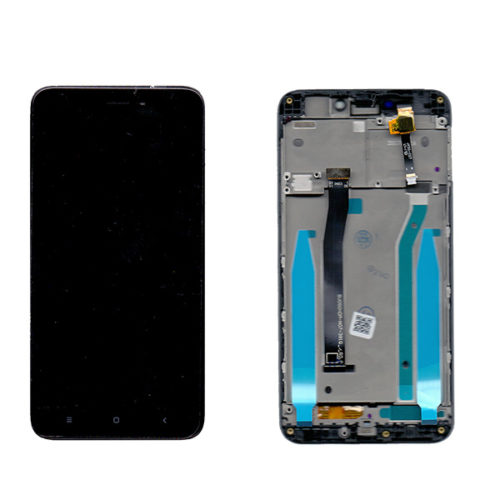Οθονη Για Xiaomi Redmi 4X Με Τζαμι και Frame Μαυρο Grade A Με Ισιο Flex