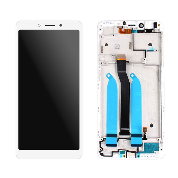 Οθονη Για Xiaomi Redmi 6 / 6A Με Τζαμι κ Frame Ασπρο Grade A