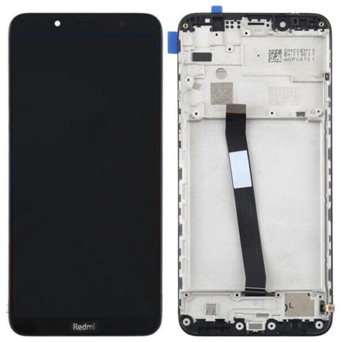 Οθονη Για Xiaomi Redmi 7A Mε Τζαμι και Frame Μαυρο Grade A