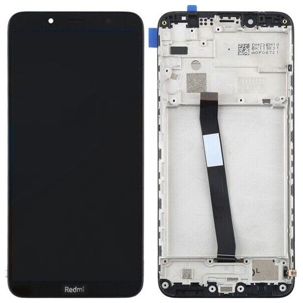 Οθονη Για Xiaomi Redmi 7A Mε Τζαμι και Frame Μαυρο Grade A