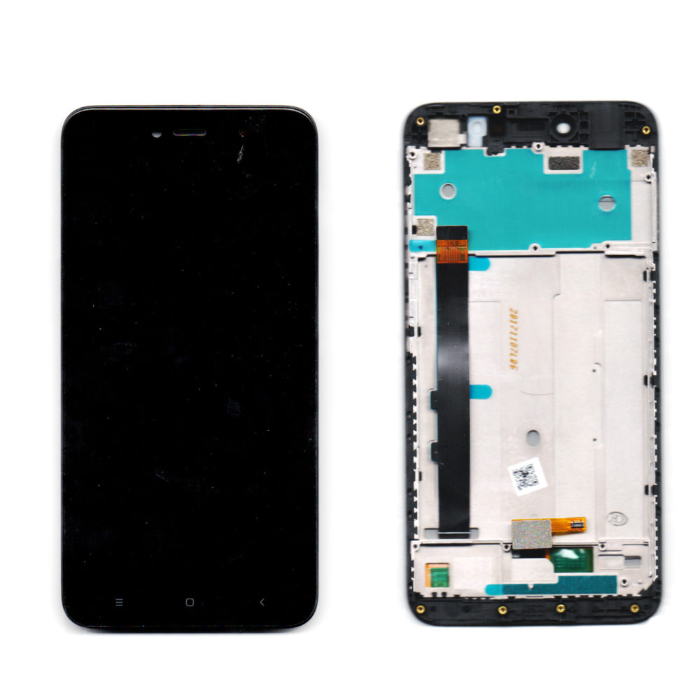 Οθονη Για Xiaomi Redmi Note 5A Prime Με Τζαμι Μαυρο και Frame Grade A
