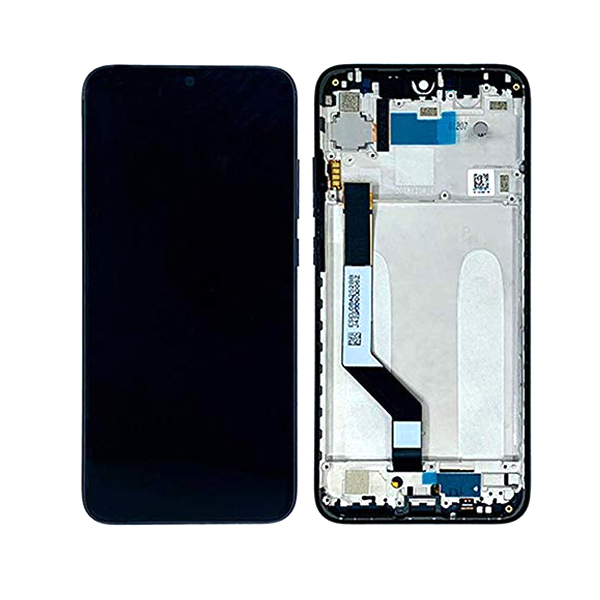 Οθονη Για Xiaomi Redmi Note 7 Με Τζαμι και Frame Μαυρο Grade A