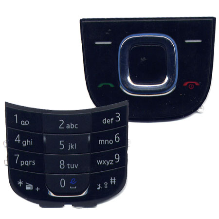 Πληκτρολογιο Για Nokia 2680S Μαυρο Set 2 Τεμ (Πανω-Κατω) OEM