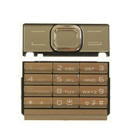 Πληκτρολογιο Για Nokia 8800 Arte Χρυσο OR Σετ 2 Τεμαχιων