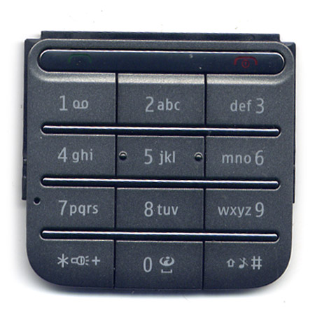 Πληκτρολογιο Για Nokia C3-01 OEM Σκουρο Γκρι