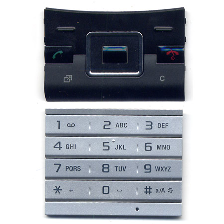 Πληκτρολογιο Για SonyEricsson Hazel-J20 OEM Σετ 2 Τεμαχια Μαυρο Πανω-Ασημι Κατω