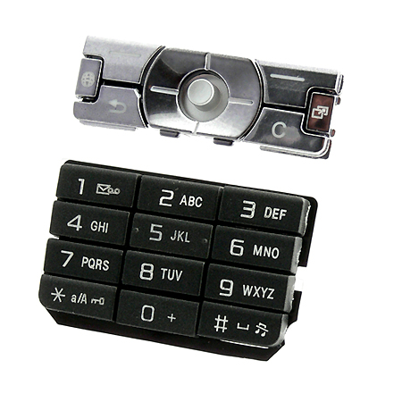 Πληκτρολογιο Για SonyEricsson  K800 (Set) Πανω-Κατω Μαυρο Με Κουμπι Joystick OEM
