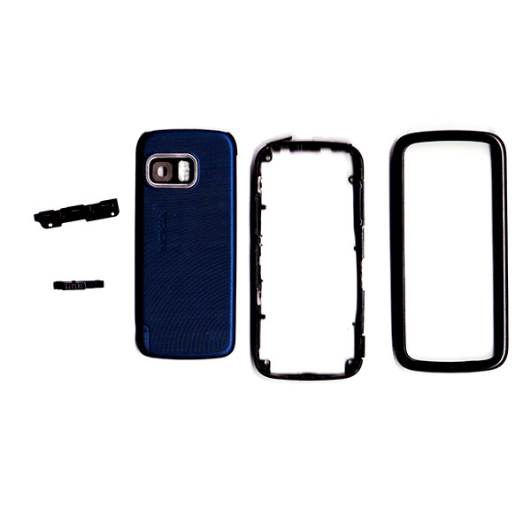 Προσοψη Για Nokia 5800 Μαυρη Μπρος - Μπλε Πισω Με Στυλο Χωρις Τζαμι OEM