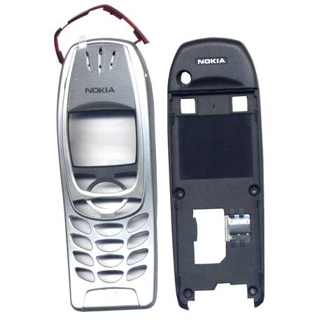 Προσοψη Για Nokia 6310-6310i Ασημι Με Μεσαιο Πλαισιο Και Καλυμμα Υπερυθρων Compatible