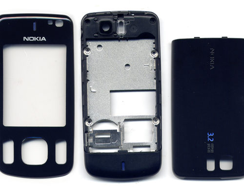 Προσοψη Για Nokia 6600 Slide Μαυρη Full OEM Με Τζαμι