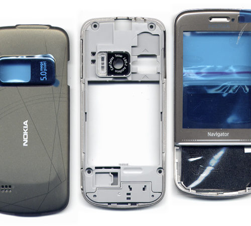 Προσοψη Για Nokia 6710 Navigator Γκρι Full OEM Με Τζαμι-Πλαστικα Κουμπακια-Πληκτρολογια Χωρις Αρθρωση