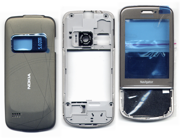 Προσοψη Για Nokia 6710 Navigator Γκρι Full OEM Με Τζαμι-Πλαστικα Κουμπακια-Πληκτρολογια Χωρις Αρθρωση