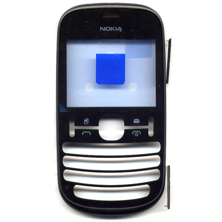 Προσοψη Για Nokia Asha 200 Μαυρη OR Εμπρος Μονο Με Τζαμι-Πλαστικες Ταπες Sim
