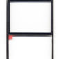 Προσοψη Για Nokia E71 Εμπρος Ασημι Με Μαυρο Τζαμι OR (0252082)